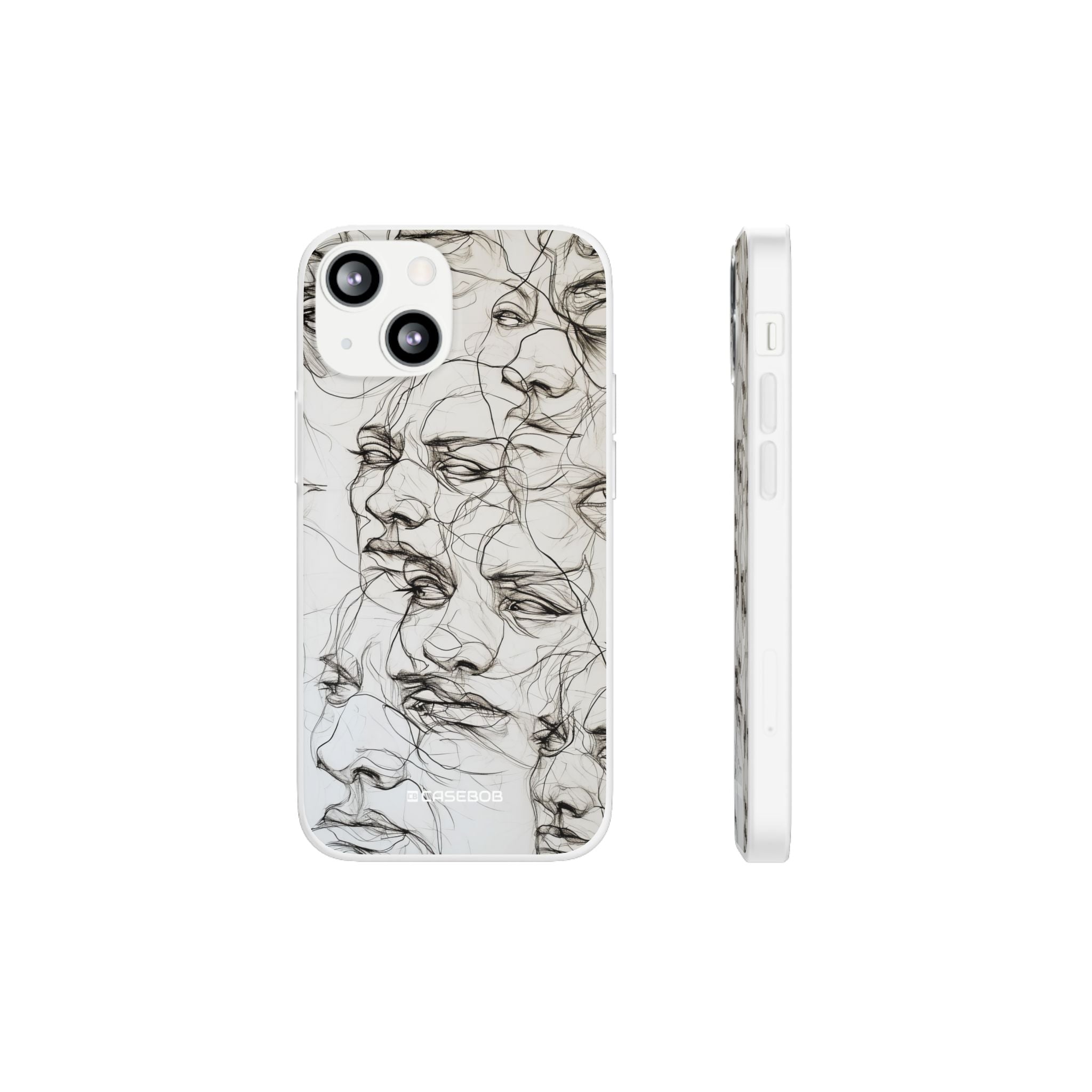 Ethereal Faces | Flexible Phone Case for iPhone