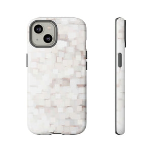 White Abstract Background - Protective Phone Case