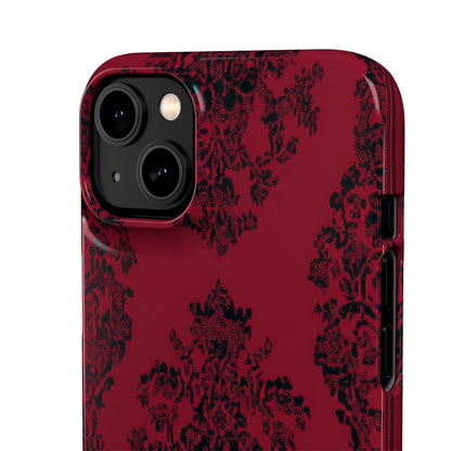 Gothic Crimson Elegance iPhone 14 - Slim Phone Case