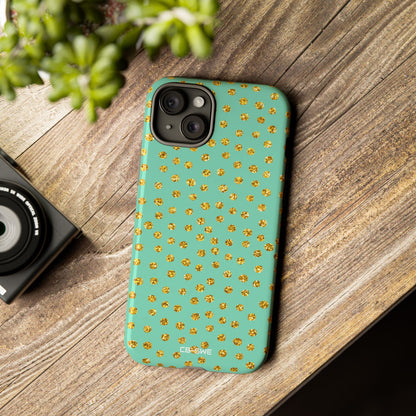 Golden Dots Dance - iPhone Case