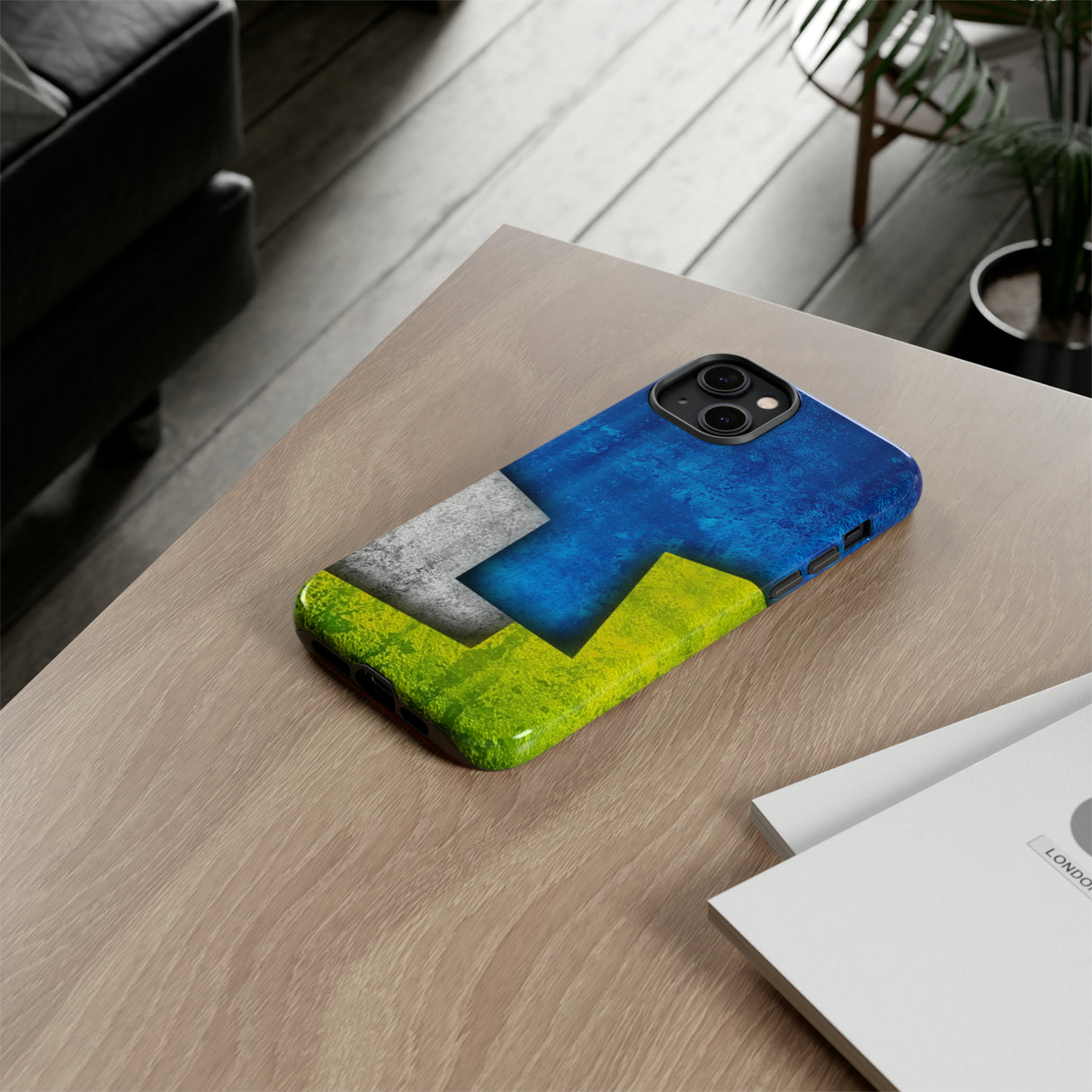 Blue Abstract Art - Protective Phone Case