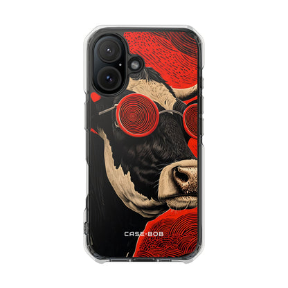 Hypnotic Cow iPhone 16 Case - Impact