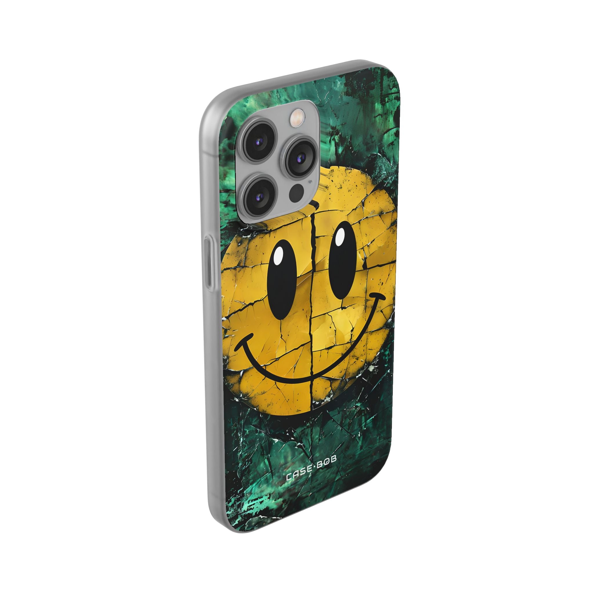 Cracked Smiley iPhone 14 Pro Max Case - Soft