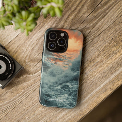 Fiery Wave Power - Tough iPhone 16 Phone Case