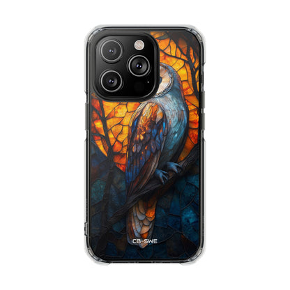 Owl Gazes Moonlight iPhone Case - Impact