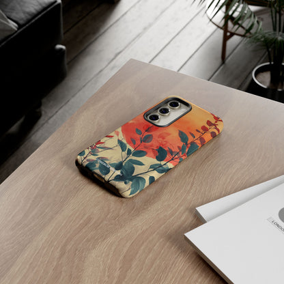 Orange Sun Harmony - Tough Samsung S23 Phone Case