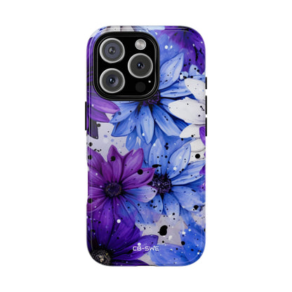 Vivid Splattered Blooms - iPhone Case
