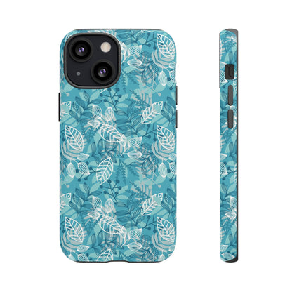 Spring Blue Leaf - Protective Phone Case