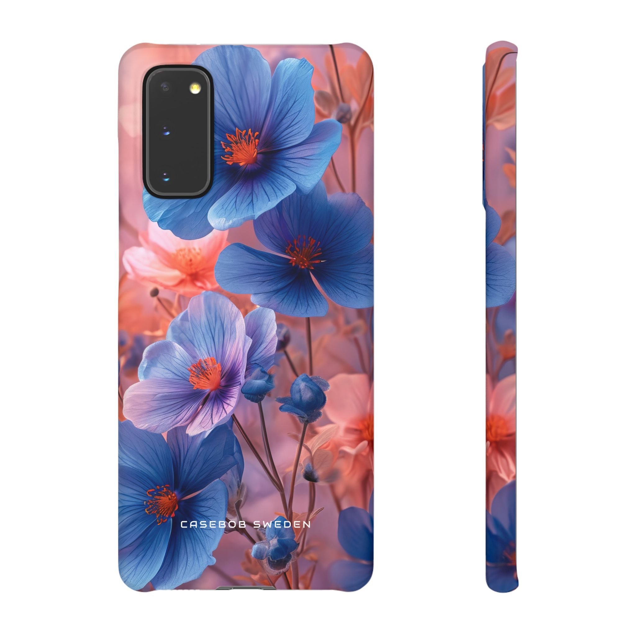 Harmonious Blooming Blues and Pinks Samsung S20 - Slim Phone Case