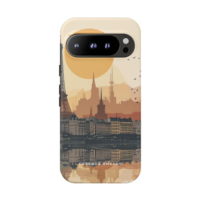 Parisian Skyline Reflections Google Pixel 9 - Tough Phone Case