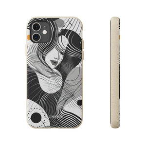 Fluid Noir Rhythm | Biodegradable Phone Case