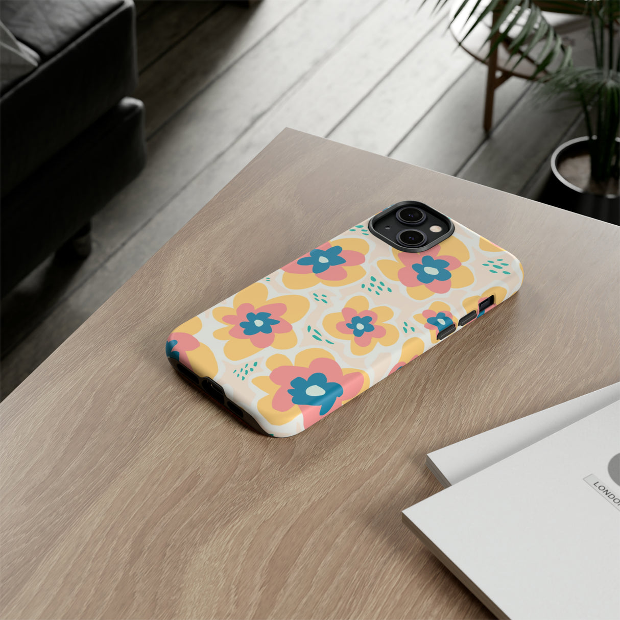 Yellow Happy Flower - Protective Phone Case