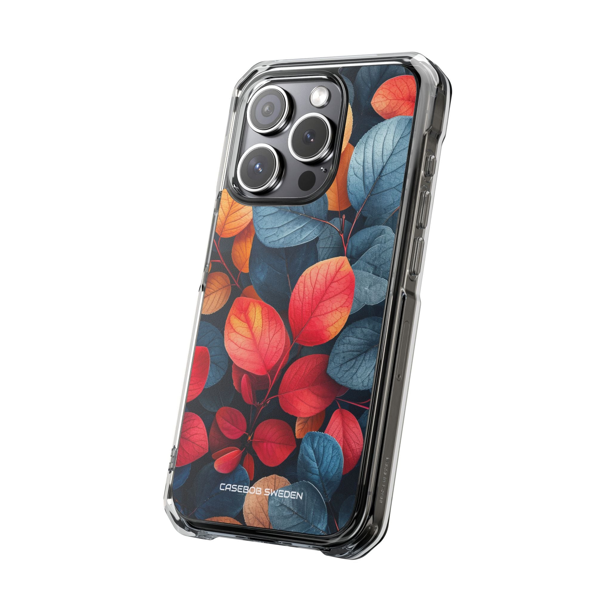 Vibrant Nature Leaves - Clear Impact iPhone 15 Phone Case