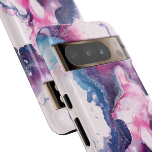 Blue & Pink Art - Protective Phone Case