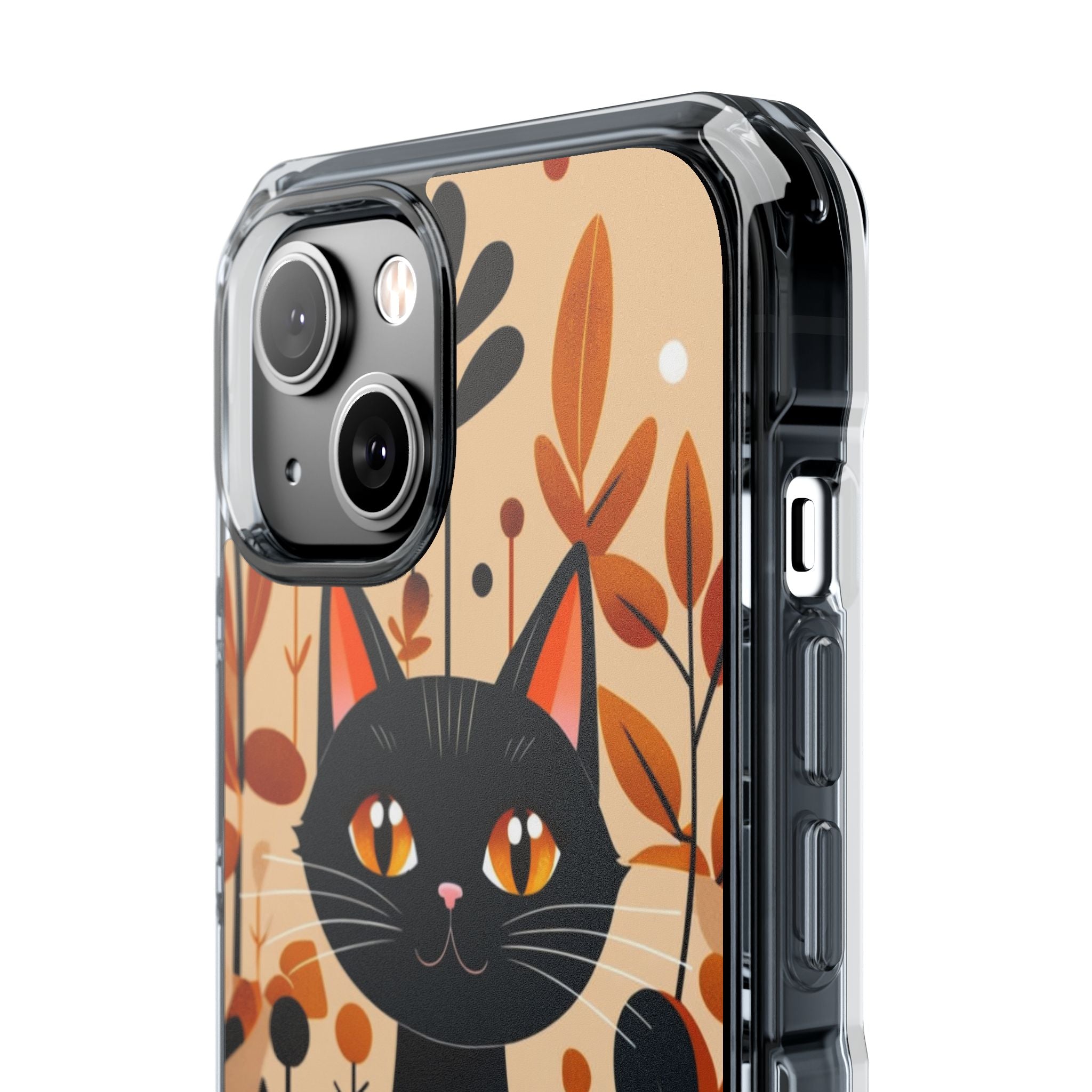 Autumnal Cat Whimsy iPhone Case - Impact