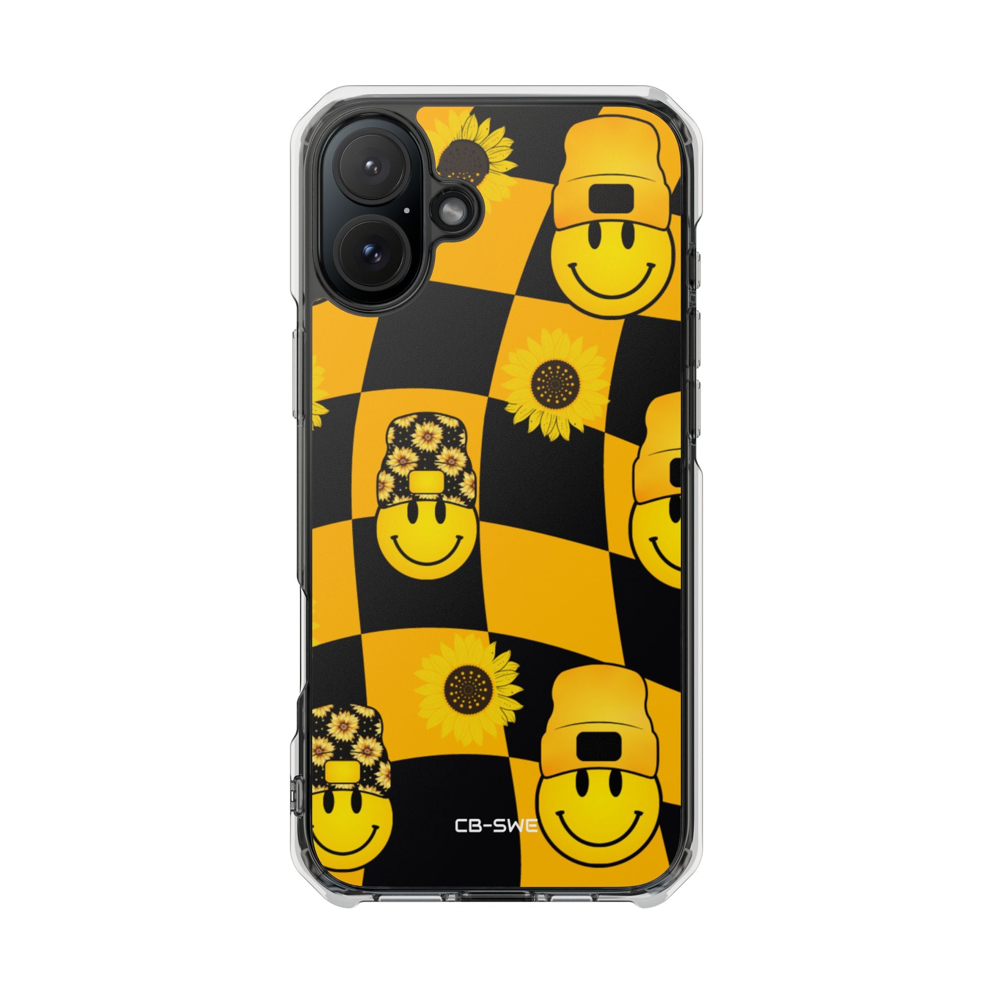Joyful Checkered Smiles iPhone Case - Impact