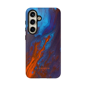 Orange Flame Ink Art - Protective Phone Case