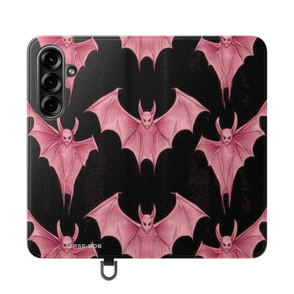 Pink Batwave - Samsung S25 Case - Wallet