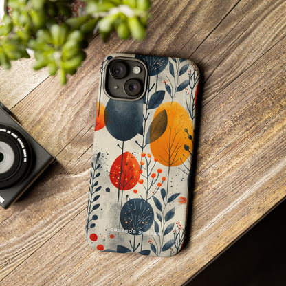 Vibrant Leaf Harmony iPhone 15 - Tough Phone Case