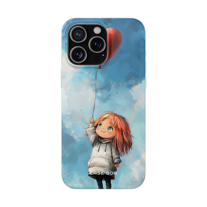 Heart Balloon Whimsy iPhone 15 Pro Max Case - Soft