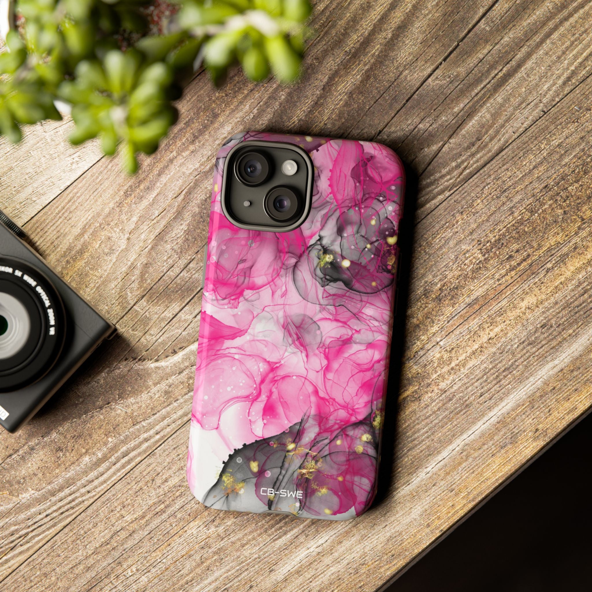 Vibrant Pink Swirls - iPhone Case
