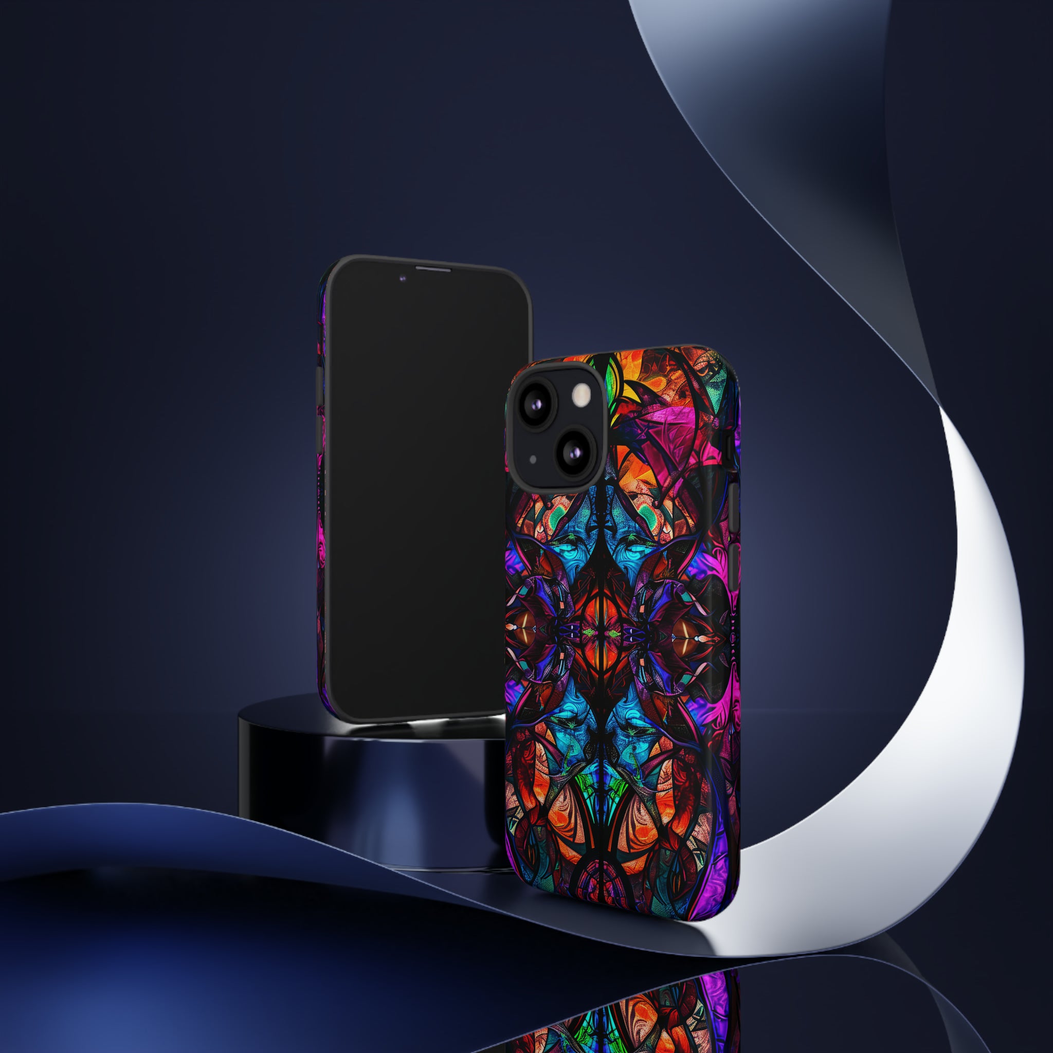 Gothic Stained Glass Splendor - Protective Phone Case