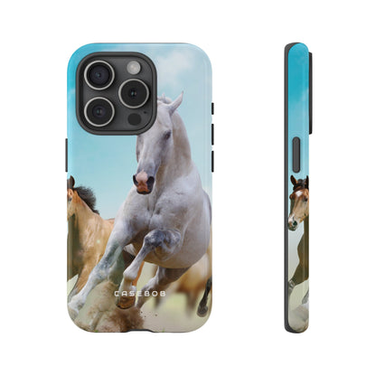 Blue Sky Horses - Protective Phone Case