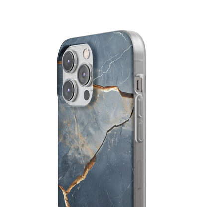 Jagged Vein Navy iPhone 14 Pro Max Case - Soft