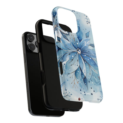 Floral Frost Embrace - iPhone Case