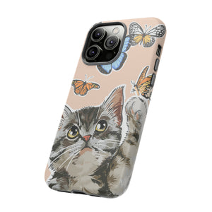 Cute Cat Butterflies - Protective Phone Case