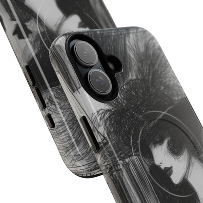 Vintage Feather Elegance iPhone 16 - Tough+