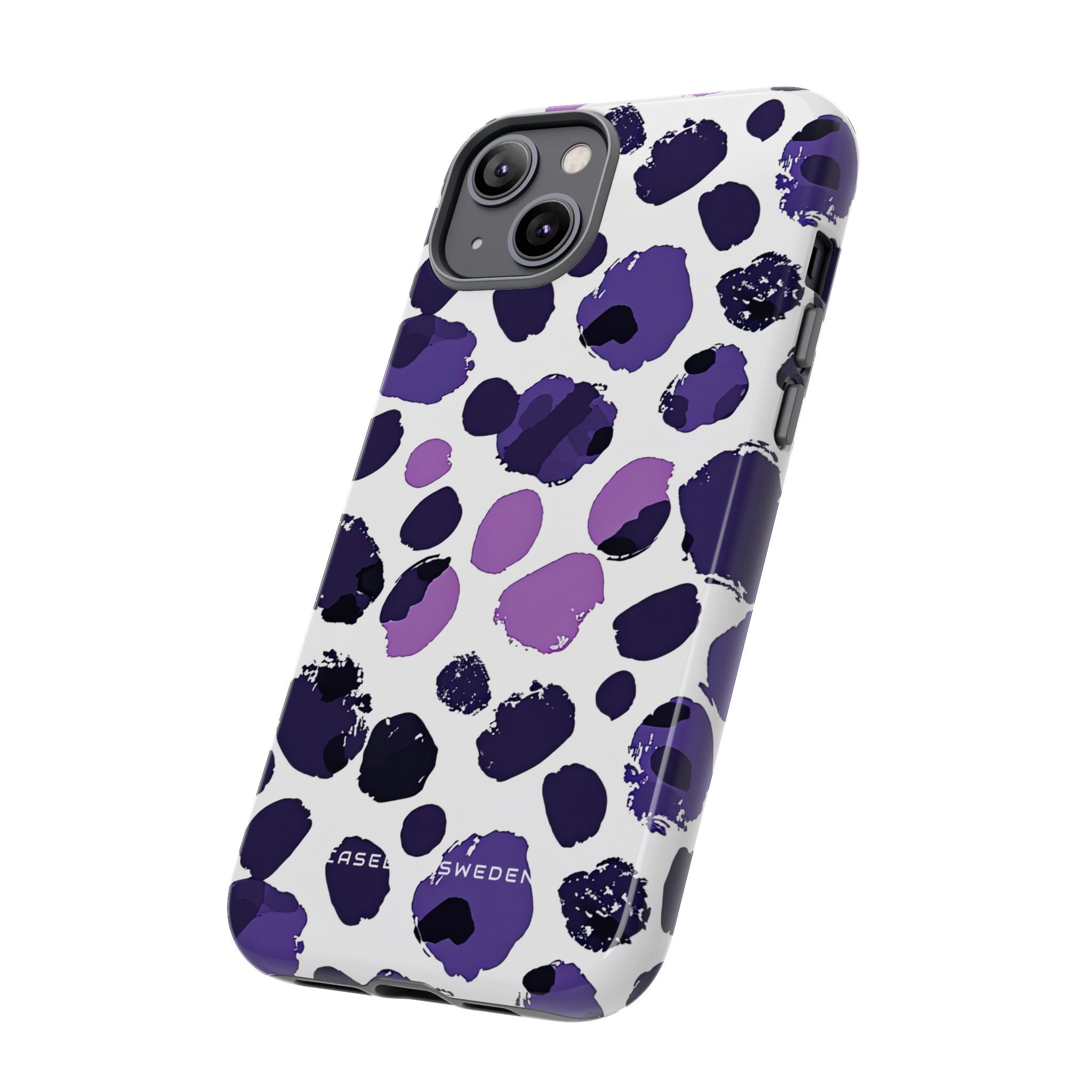 Purple Inkblots iPhone 14 - Tough Phone Case