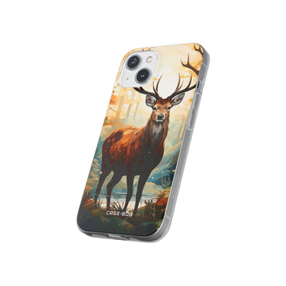 Glowing Stag iPhone 14 Case - Soft