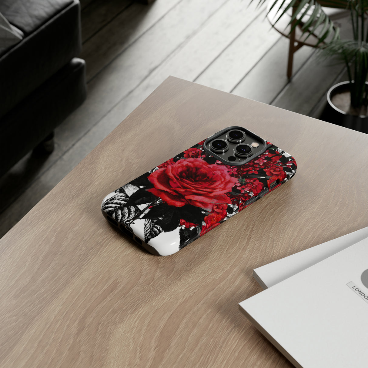 Rola Rose Gothic Flower - Protective Phone Case