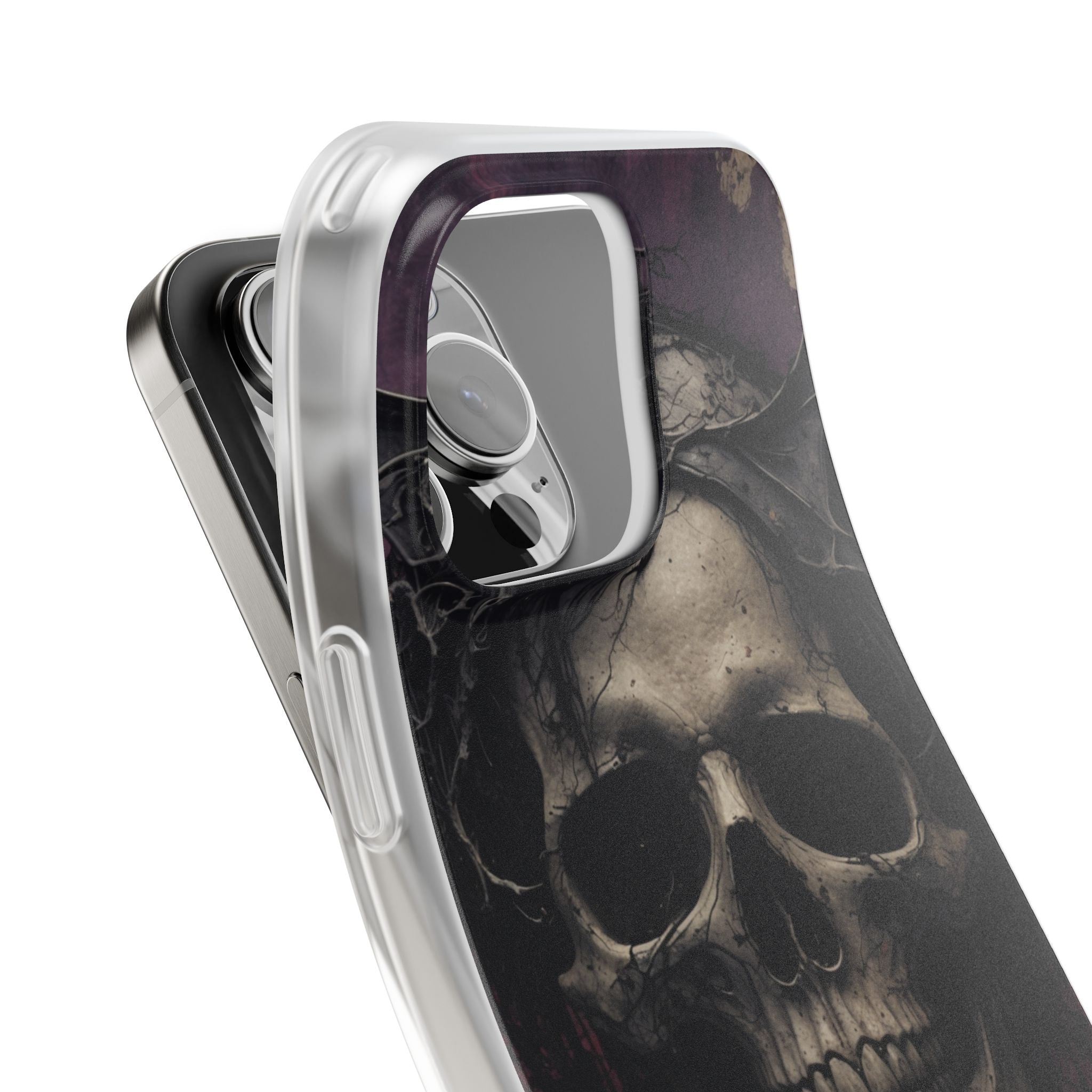 Gothic Skull Crown iPhone 16 Pro Max Case - Soft