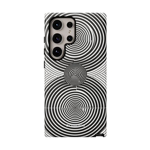 Dynamic Depth: Black and White Op-Art - For Samsung S24