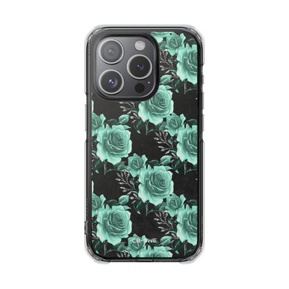 Turquoise Rose Symphony iPhone Case - Impact