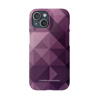 Gradient Purple Mosaic iPhone 15 - Slim Phone Case