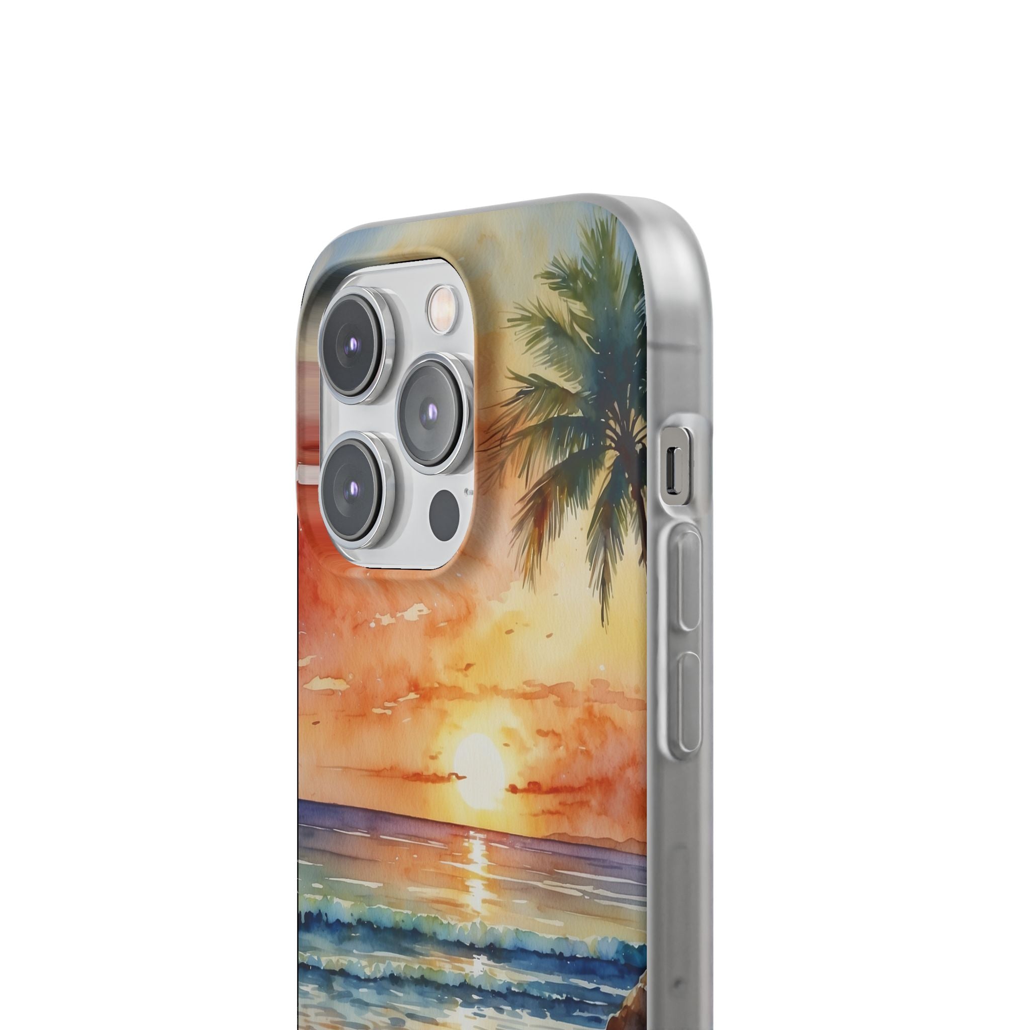 Sunset Palm iPhone 14 Pro Case - Soft