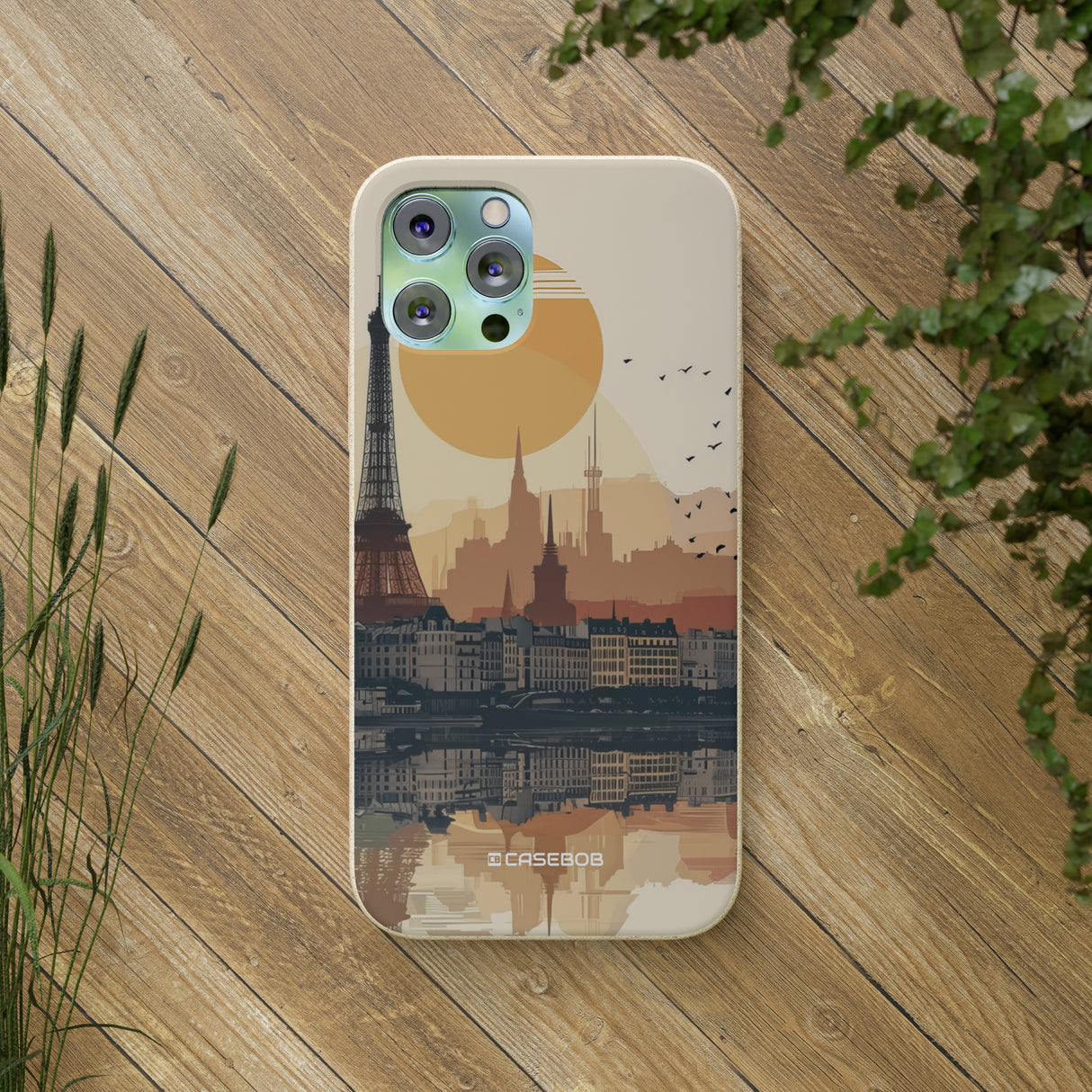 Parisian Sunset Serenity | Biodegradable Phone Case