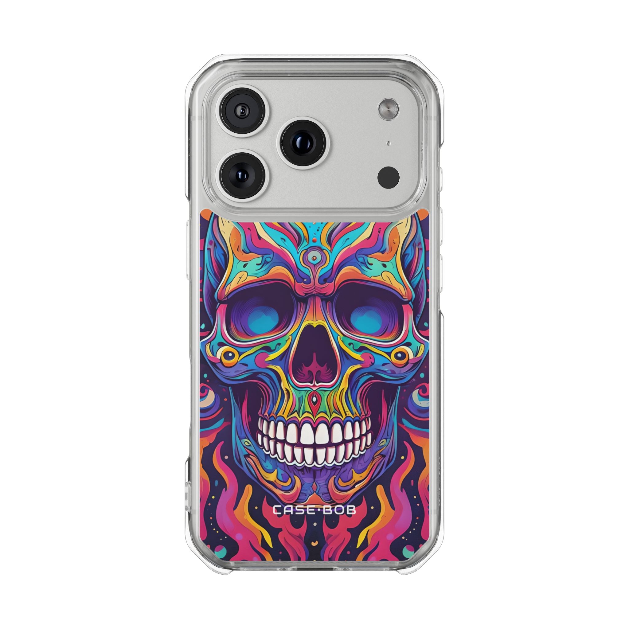 Psychedelic Skull iPhone 17 Pro Case - Impact
