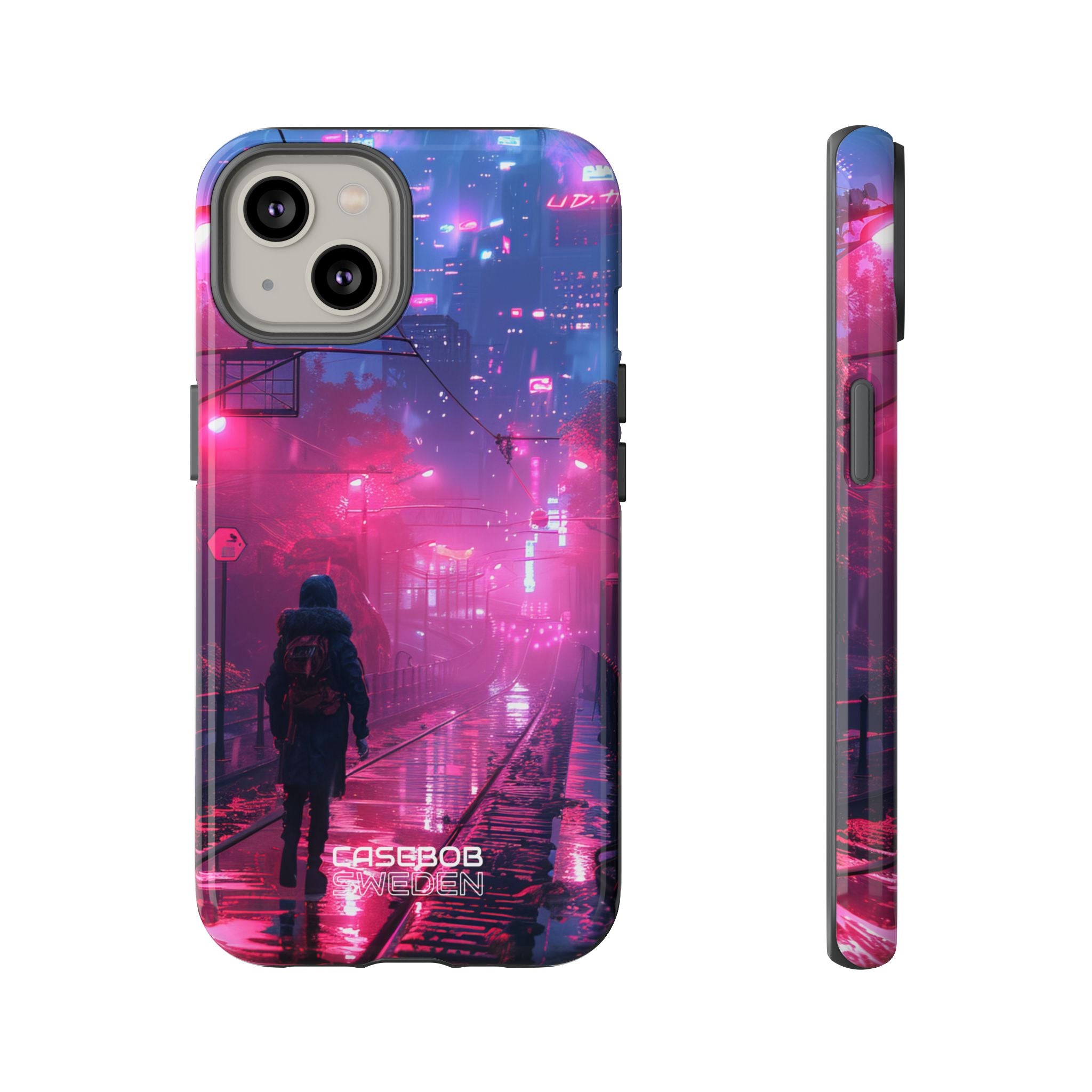 Neon Shadow City iPhone 14 - Tough