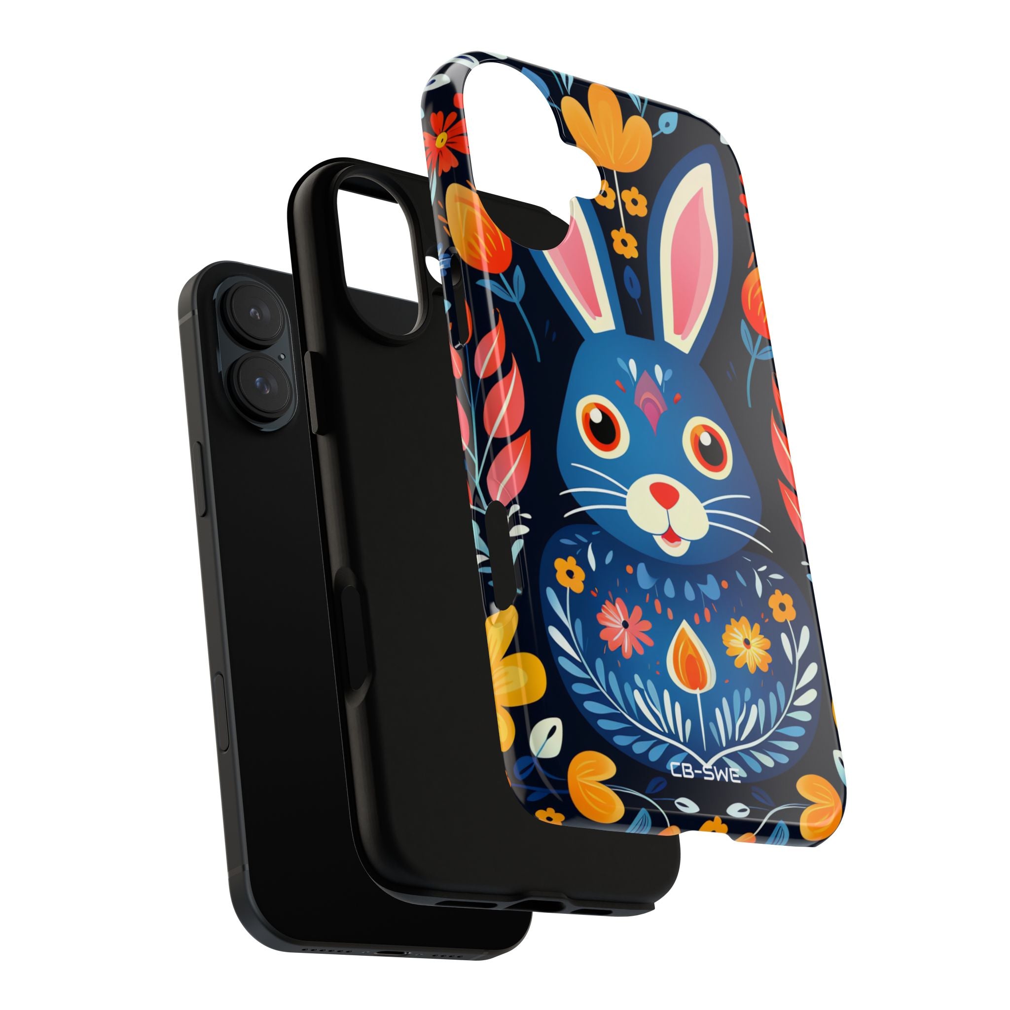 Bunny Jumps Joyfully - iPhone Case