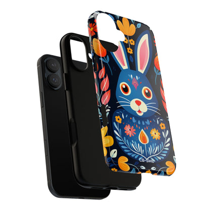 Bunny Jumps Joyfully - iPhone Case