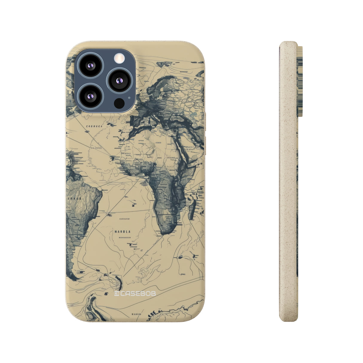 Vintage World Map | Biodegradable Phone Case