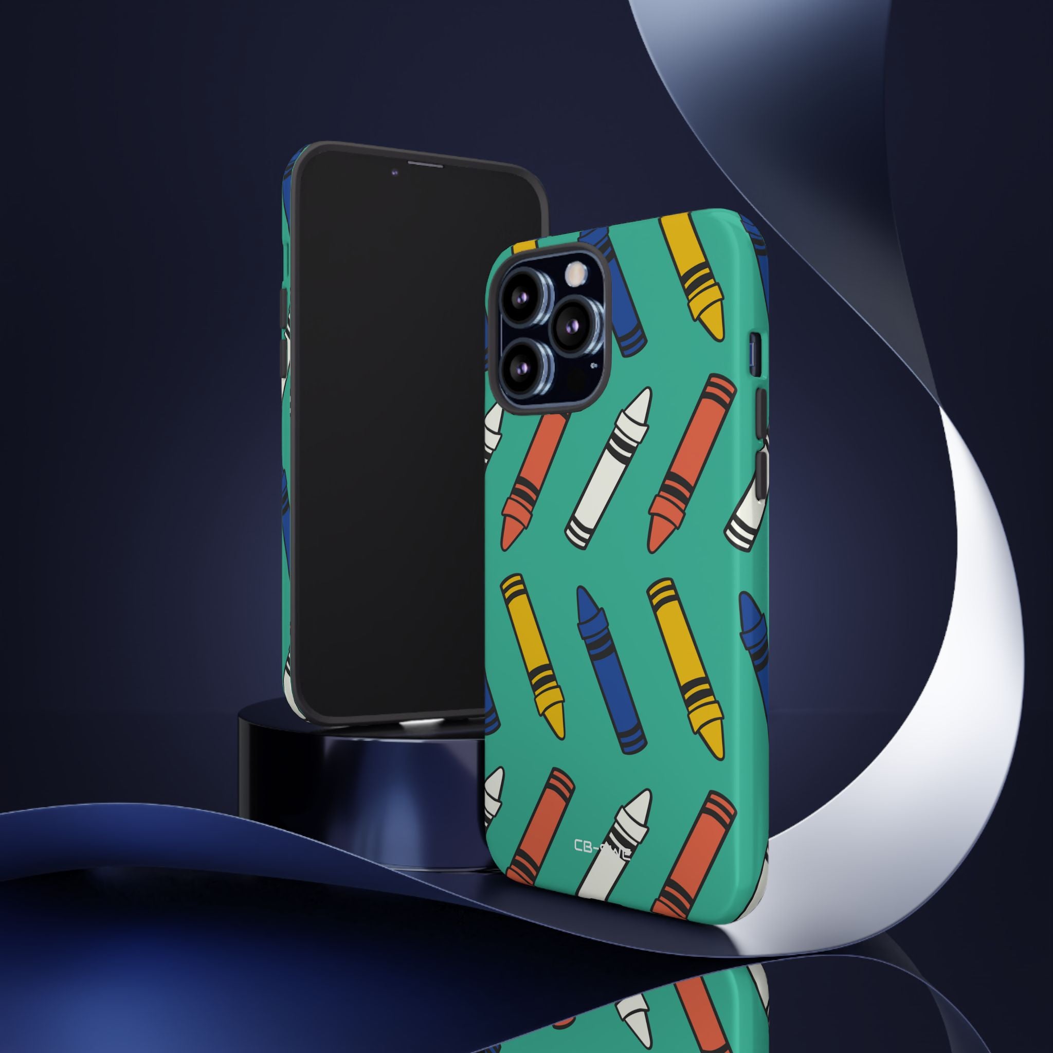 Crayons Dance Playfully - iPhone Case