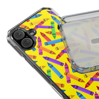 Crayons Scatter Playfully iPhone Case - Impact