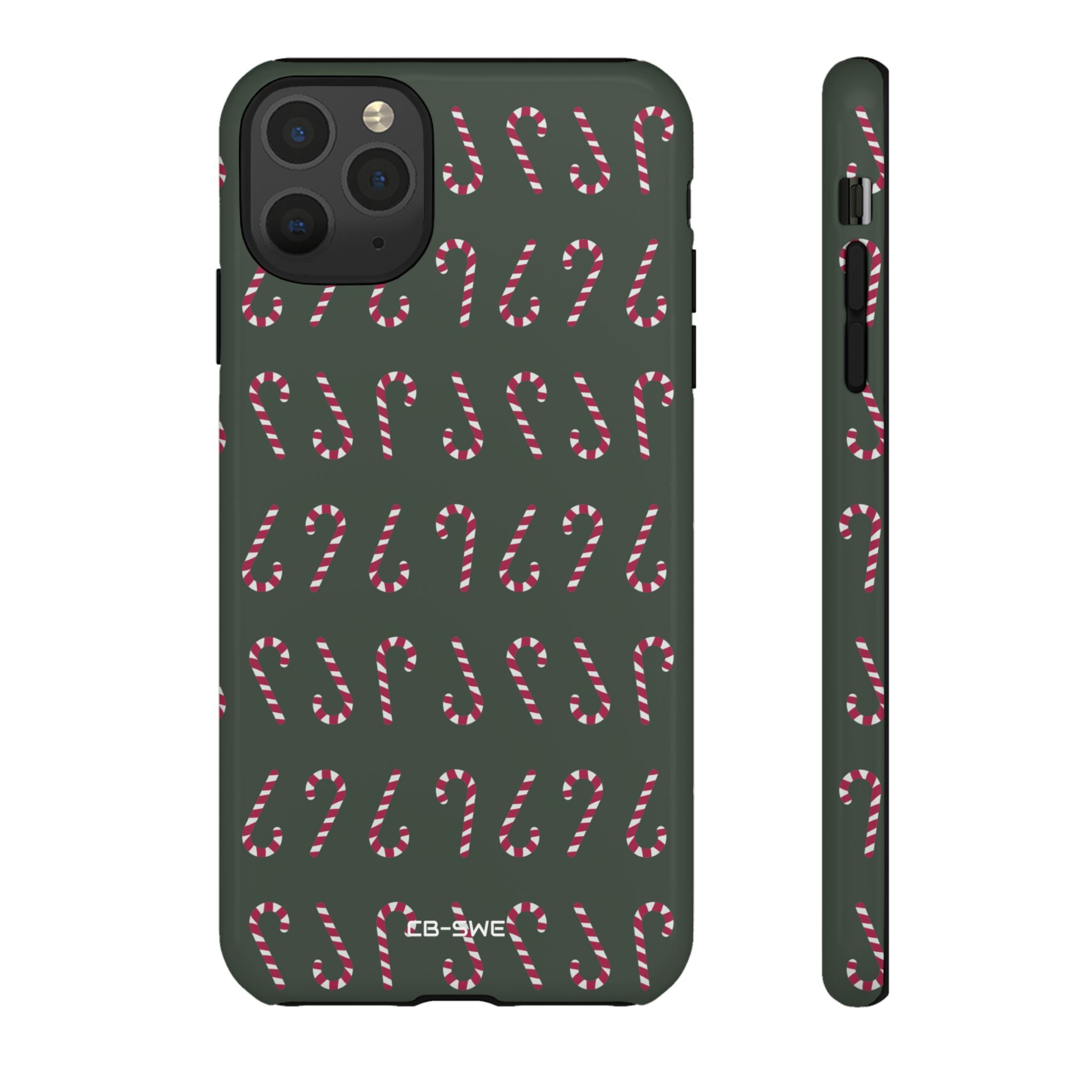 Candy Canes Aligned - iPhone Case