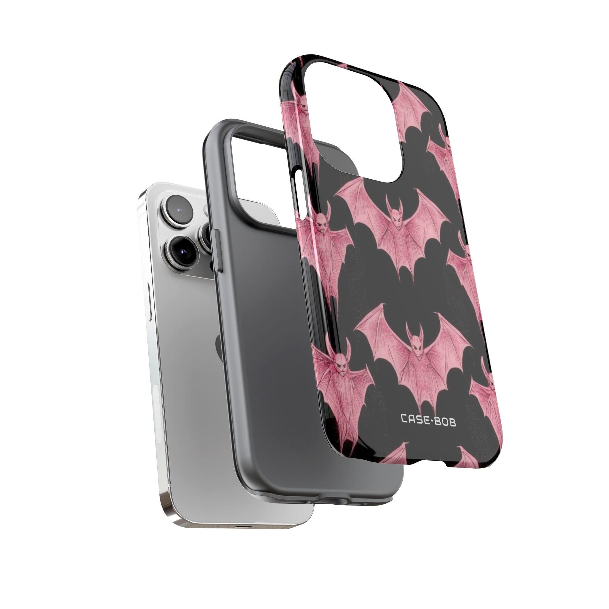 Pink Batwave iPhone 14 Pro Case - Tough