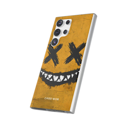 Jagged Smile Yellow Samsung S23 Ultra Case - Soft